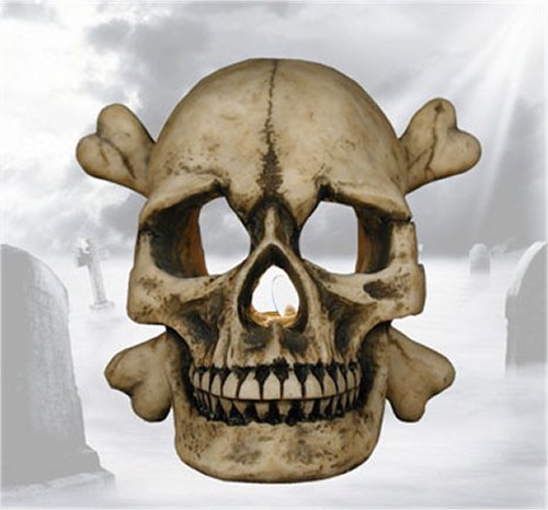 FSD27388 Macabre Grin Skull Tealight Holder